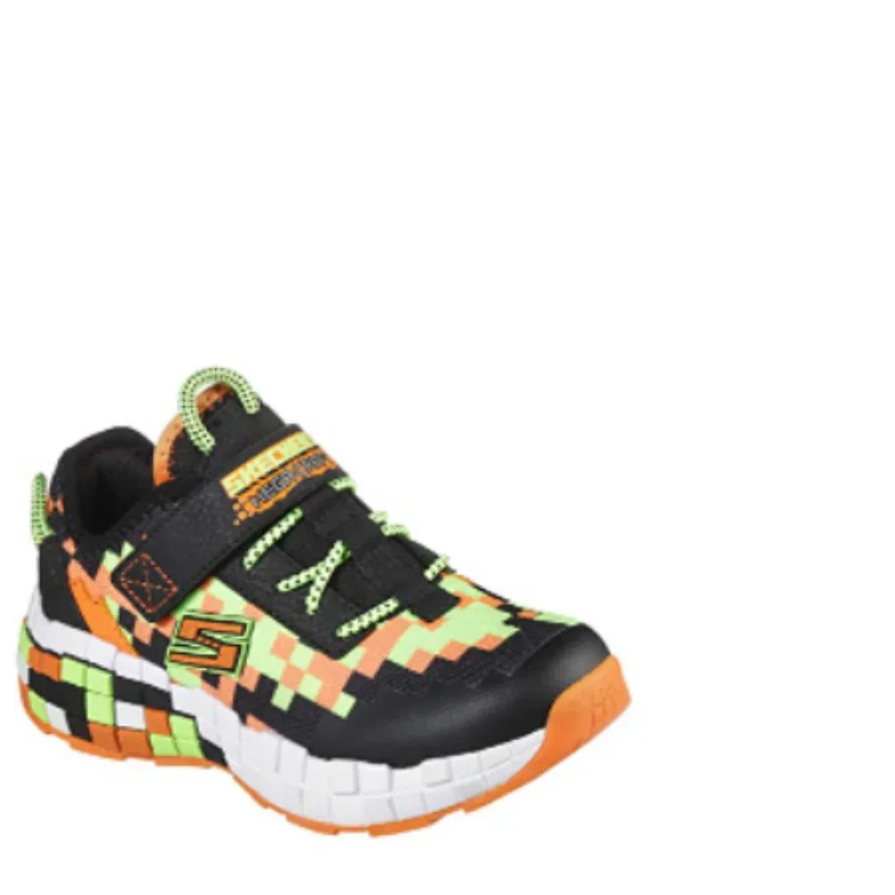 Skechers boys Mega-craft Sneaker, Black/Orange, 1 Little Kid US - Picture 1 of 12